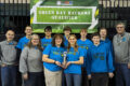 SUBMITTED PHOTO The Gazette
	Turtle TEK was thrilled to be selected as the all-around best team at the Green Bay Hackerz qualifier, winning the Inspire Award. Back row, from left: mentor Mike Schneider, Garrett Schneider, Alex Woodard, Phillip Turner, Isaac Kubatzke, Zander Yost, and Coach Ted Wilder. Front row: coach Heather Schneider, Katherine Woodard, Kelby Schneider, and Austin Thacker.