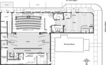 SUBMITTED IMAGE The Gazette
	The proposed architectural plan for the new Pec Playhouse Theatre.