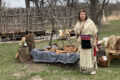 MARIANNE MUELLER PHOTO The Herald
	Lucy Adrignola shared information on Native American culture at Macktown.