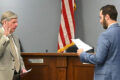 COURTESY PHOTO The Journal
	Machesney Park Village President Steve Johnson is shown being sworn in for another term. See more photos inside.