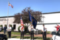 SUBMITTED PHOTO The Gazette
	Members of the Pecatonica American Legion Post #197 posting the colors to start the open house on May 24. Glenn Smith played trumpet.